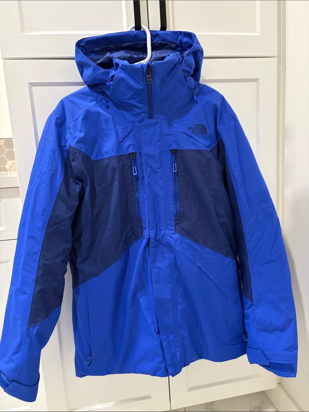 3 in 1 - The North Face Blue Two-Tone Hooded Jacket